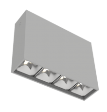 Светодиодный светильник DL-Box Reflect Multi 1x4 накладной 14 Вт 4000 К 150х40х115 мм RAL7045 серый муар DALI  V1-R0-70252-20D17-2001440  VARTON