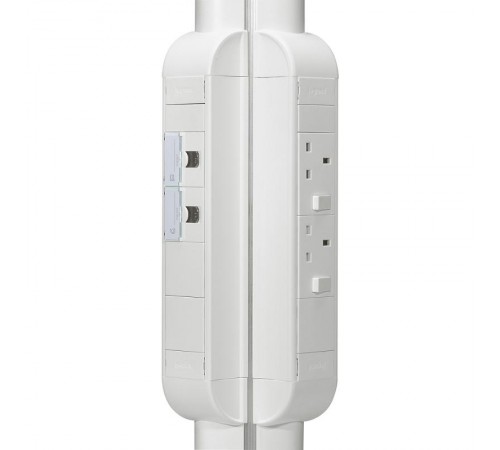 Пустой розеточный блок для комплектования - 8 модулей - длина 325 мм - белый  031066  Legrand