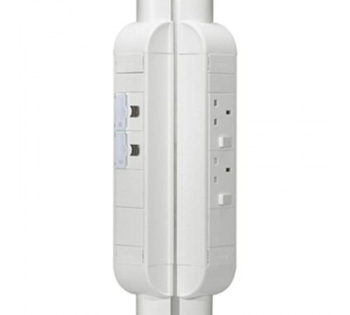 Пустой розеточный блок для комплектования - 8 модулей - длина 325 мм - белый  031066  Legrand