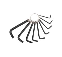 Набор ключей имбусовых TORX T10-T50, CrV, 9 шт., оксидированные, на кольце  KR-12-5203  Kranz