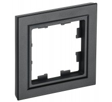 BRITE Рамка 1-ая РУ-1-БрЧ черный  BR-M12-K02  IEK