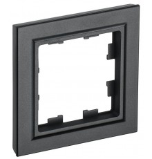 BRITE Рамка 1-ая РУ-1-БрЧ черный  BR-M12-K02  IEK