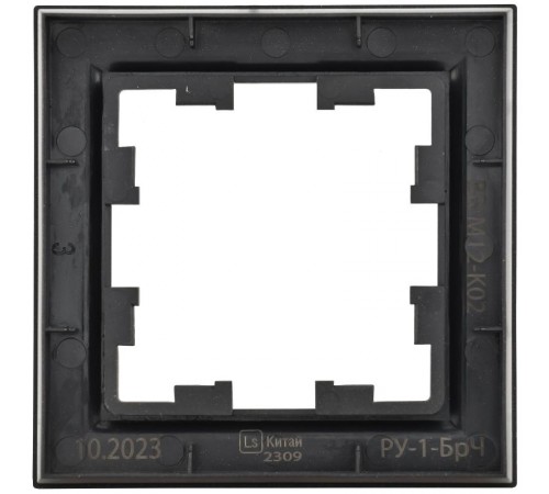 BRITE Рамка 1-ая РУ-1-БрЧ черный  BR-M12-K02  IEK