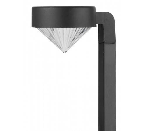 Cветильник садовый декоративный SL-PL42-DMD на солнечной батарее, пластик, черный, 42 см  Б0007511  ЭРА