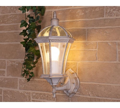 Светильник садово-парковый Capella белое золото настенный  a027772  Elektrostandard