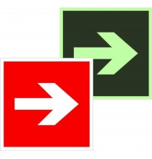 Знак F 01-01 "Направляющая стрелка" 200х200 мм an-f-01-01-f  EKF