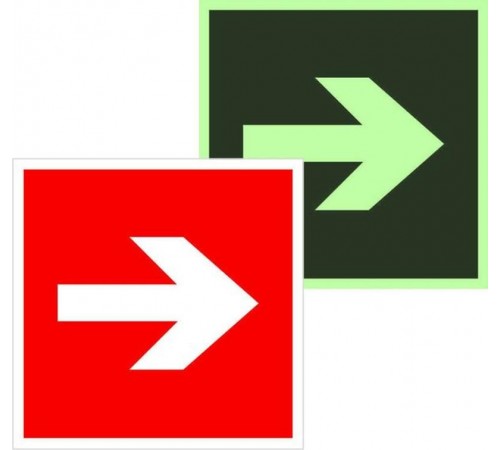 Знак F 01-01 "Направляющая стрелка" 200х200 мм an-f-01-01-f  EKF