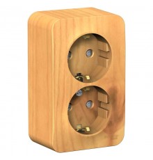 Blanca Ясень О/У с изолирующей пластиной Ясень Розетка 2-ая с заземлением со шторками 16А, 250В  BLNRA011215  SE