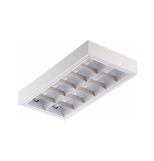 Светильник люминесцентный накладной TL218 W EL 620x310x85мм без ламп IP20 белый  02416  TechnoLux