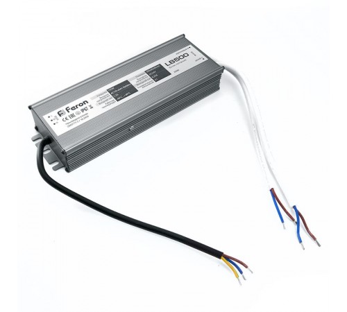 Трансформатор для светодиодной ленты LB500 DC24V 150W IP67  25989  Feron