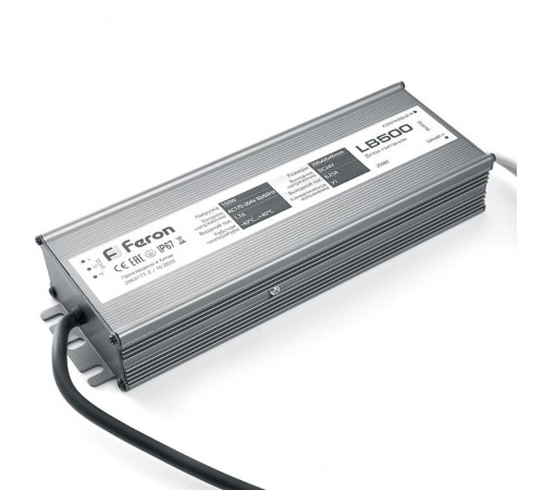 Трансформатор для светодиодной ленты LB500 DC24V 150W IP67  25989  Feron