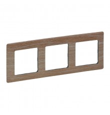 Valena LIFE Светлое дерево Рамка 3-ая  754183  Legrand