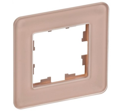 BRITE Рамка 1-ая РУ-1-2-Бр стекло дымчатый RE  BR-M12-G-41-K97  IEK