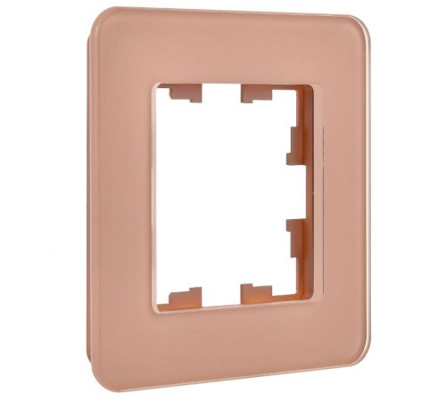 BRITE Рамка 1-ая РУ-1-2-Бр стекло дымчатый RE  BR-M12-G-41-K97  IEK