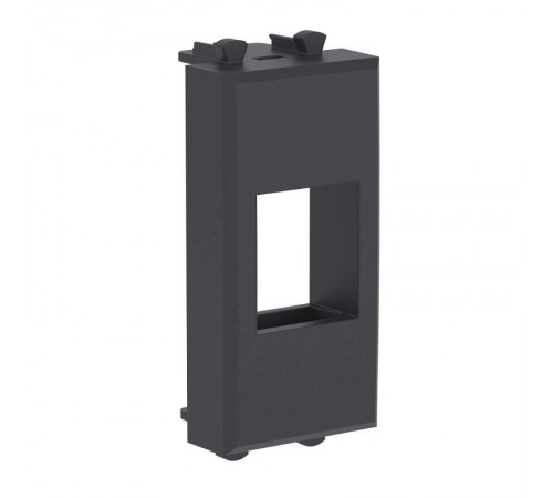 Адаптер без шторки для Keystone, "Avanti", "Черный матовый", 1 модуль  4412211  DKC