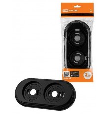 Рамка 2-х постовая черная "Виви"   SQ1820-1290  TDM