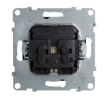 SUNO Силовая розетка 2К+З 16А 250В с защитными шторками. Винтовые зажимы. Цвет "Антрацит"  721424  Legrand