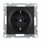 SUNO Силовая розетка 2К+З 16А 250В с защитными шторками. Винтовые зажимы. Цвет "Антрацит"  721424  Legrand