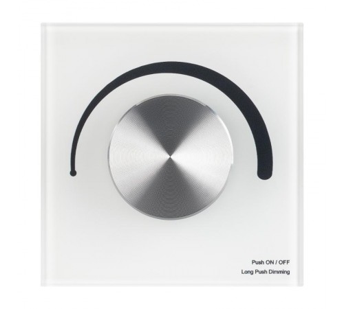 Панель SMART-P1-DIM-G-IN White (3V, Rotary, 2.4G) (Arlight, IP20 Пластик, 5 лет)  033752  Arlight