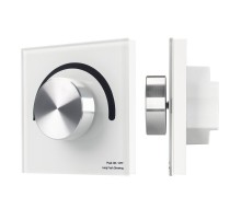 Панель SMART-P1-DIM-G-IN White (3V, Rotary, 2.4G) (Arlight, IP20 Пластик, 5 лет)  033752  Arlight