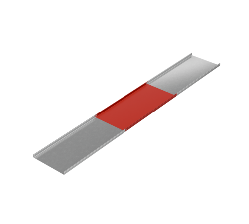 Лоток неперф. 50х600х1,5 L2500 мм "Стандарт ПЛЮС" INOX304  LNEplus50-600-1.5-2500 INOX304  КМ-Профиль