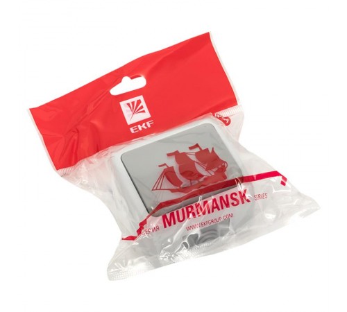 Мурманск Выключатель 1 -клавишный с индикатором 10А IP54 серый EKF  EFV10-121-30-54  EKF