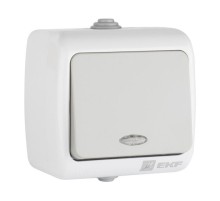 Мурманск Выключатель 1 -клавишный с индикатором 10А IP54 серый EKF  EFV10-121-30-54  EKF