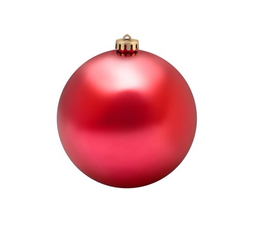 Елочная фигура Шар, 15 см, цвет красный матовый  502-302  NEON-NIGHT
