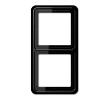 Рамка для вертикальной и горизонтальной установки, 2 поста; дюропласт; черный; CD500  CD582SW  Jung