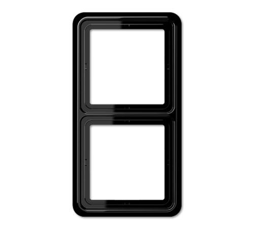 Рамка для вертикальной и горизонтальной установки, 2 поста; дюропласт; черный; CD500  CD582SW  Jung