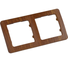 Рамка двухместная, скрытой установки, цвет дуб  Р402-05  HEGEL