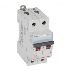Выключатель автоматический двухполюсный DX3 6000 4А C 10кА  407795  Legrand