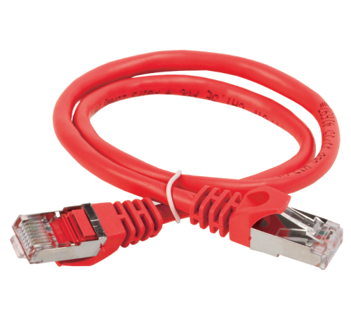 Коммутационный шнур (патч-корд), кат.5Е FTP, 1м, красный  PC04-C5EF-1M  ITK