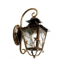 Светильник декоративный уличный PL631 60W 230V E27 224*290*480мм черное золото, на стену вниз  11642  Feron