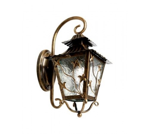 Светильник декоративный уличный PL631 60W 230V E27 224*290*480мм черное золото, на стену вниз  11642  Feron