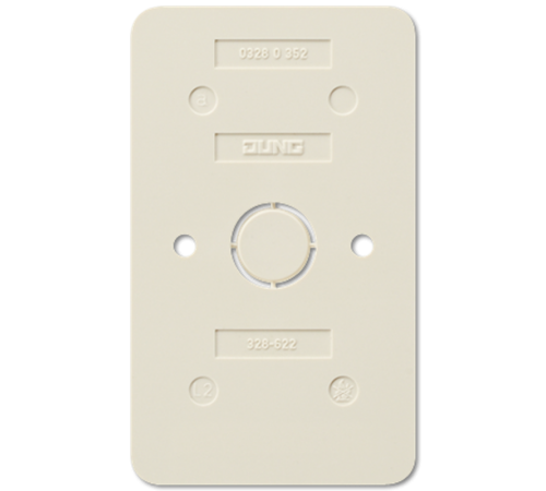 Плата монтажная огнестойкая для установки сдвоенных АР-розеток на горючей поверхности  328-622  Jung