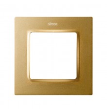Рамка на 1 пост цвета матовое золото S82 Concept  8200617-095  Simon