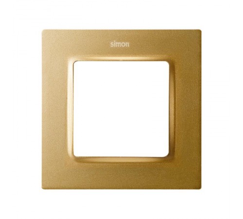 Рамка на 1 пост цвета матовое золото S82 Concept  8200617-095  Simon