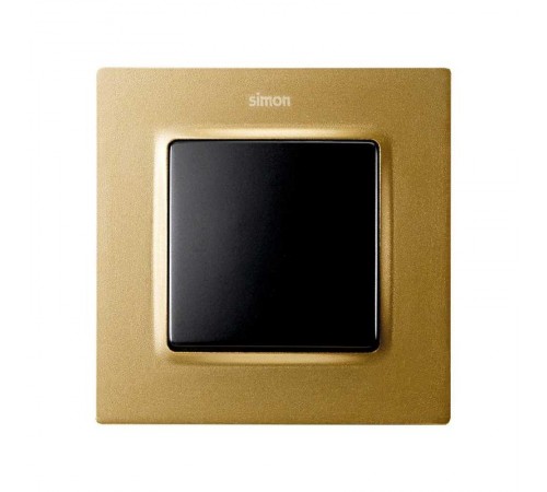Рамка на 1 пост цвета матовое золото S82 Concept  8200617-095  Simon