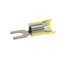 Наконечник вилочный с изолир.фланцем ПВХ, двойная гильза, 2,5-6 кв.мм М8 (д.8,4 мм) (НВИ)  2C18P-DS-PVC  DKC