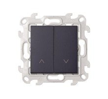 Выключатель жалюзи 10A 250В цвета графит S24 Harmonie  2410331-038  Simon