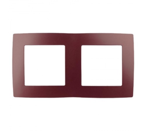 Рамка на 2 поста 12-5002-25  ,  бордо  Б0019399  ЭРА