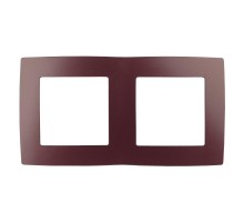 Рамка на 2 поста 12-5002-25  ,  бордо  Б0019399  ЭРА