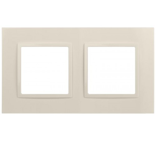 Рамка для розеток и выключателей Elegance 14-5012-02 Classic, на 2 поста, слоновая кость  Б0060577  ЭРА