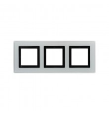 Рамка из натурального стекла,"Avanti", светло-серая, 6 модулей  4404826  DKC