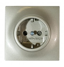 Розетка SCHUKO 16А 250В с защитными шторками, серия impuls, цвет шампань-металлик  2013-0-4979   2CKA002013A4979  ABB