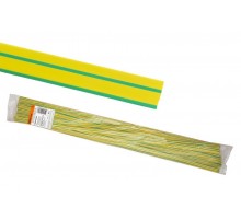 Термоусаживаемая трубка ТУТнг 14/7 желто-зеленая по 1м (50 м/упак)  SQ0518-0231  TDM
