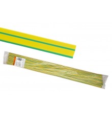 Термоусаживаемая трубка ТУТнг 14/7 желто-зеленая по 1м (50 м/упак)  SQ0518-0231  TDM