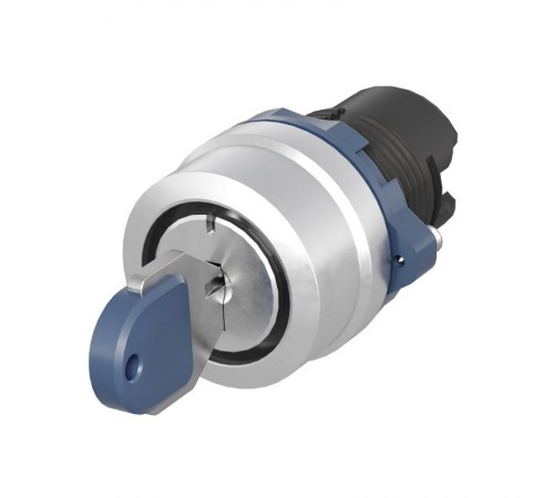 Головка переключателя с ключом на 3 положения с возвратом стандартная  ручка, черный, алюминий  M22S-KM3A  DKC