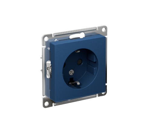 AtlasDesign Аквамарин Розетка с заземлением со шторками, 16А, механизм  ATN001145  SE